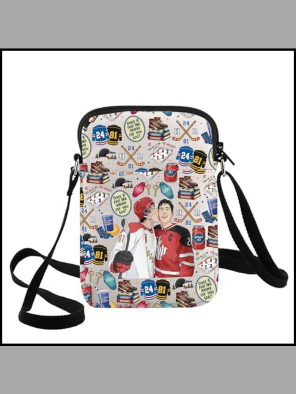 Canvas Crossbody Bag 3D Printed Satchel Shoulder Bag Gift